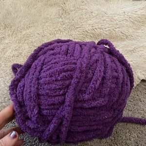 Plush Purple Yarn Ball